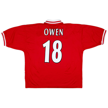 Camiseta de local del Liverpool 1996-98 Owen #18 - 7/10 - (XL)