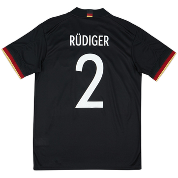 Camiseta de visitante de Alemania 2020-21 Rudiger #2 - 9/10 - (M)