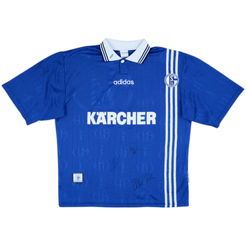 Camiseta firmada de local del Schalke 1996-97 - 9/10 - (L)