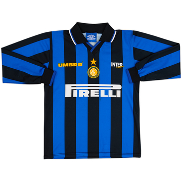 1997-98 Inter Milan 'Inter Campus' Home L/S Shirt - 6/10 - (S)