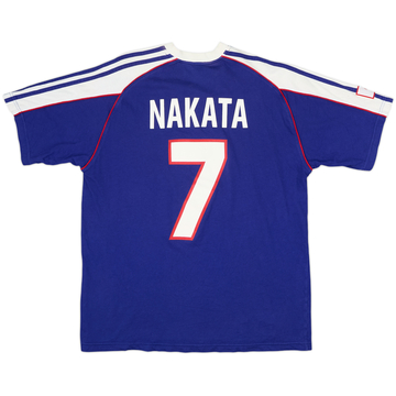 2000-01 Japan adidas Cotton Tee Nakata #7 - 8/10 - (L)