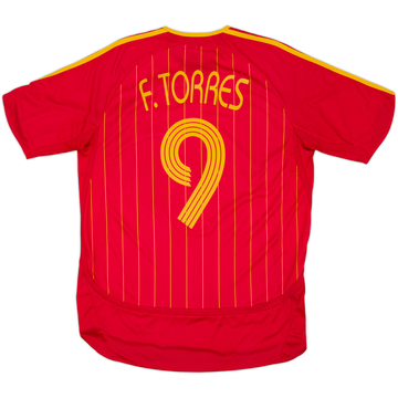 2006-08 Spain Home Shirt F.Torres #9 - 8/10 - (M)