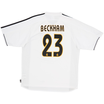 2003-04 Real Madrid Home Shirt Beckham #23 - 8/10 - (L)