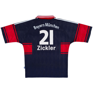 1997-99 Bayern Munich Home Shirt Zickler #21 - 8/10 - (M)