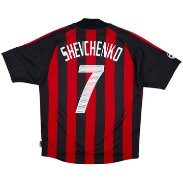 2002-03 AC Milan Home Shirt Shevchenko #7 - 7/10 - (M)