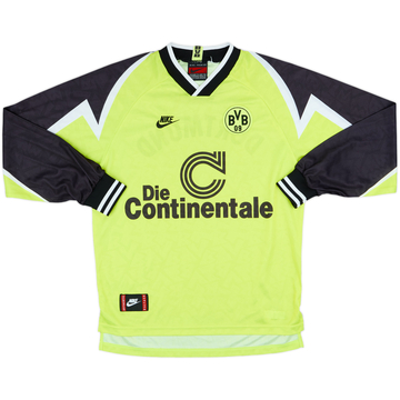 1995-96 Borussia Dortmund Home L/S Shirt - 7/10 - (M)