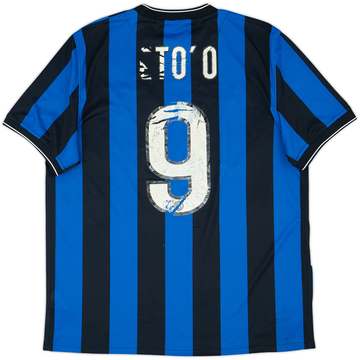 2009-10 Inter Milan Home Shirt Eto'o #9 - 4/10 - (L)