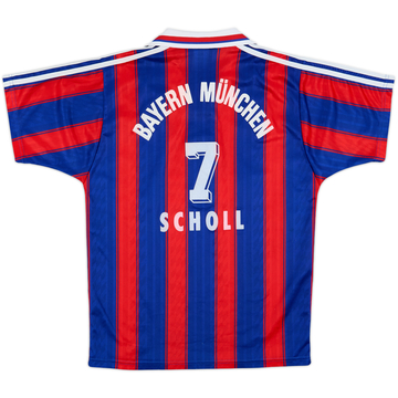 1995-97 Bayern Munich Home Shirt Scholl #7 - 8/10 - (S)