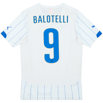2014-15 Italy Away Shirt Balotelli #9 - 7/10 - (S)