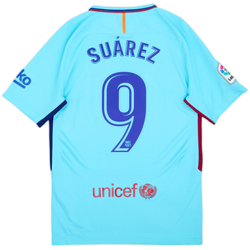 2017-18 Barcelona Away Shirt Suarez #9 - 9/10 - (S)