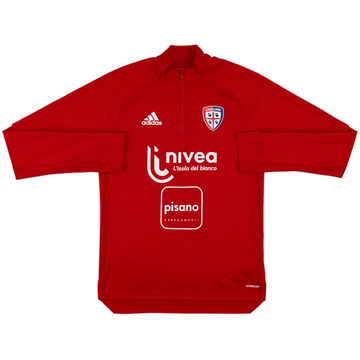2019-20 Cagliari adidas 1/4 Zip Drill Top - 8/10 - (S)