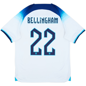 2022-23 England Home Shirt Bellingham #22 - 7/10 - (M)