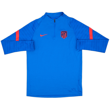 2021-22 Atletico Madrid Nike 1/4 Zip Drill Top - 8/10 - (M)