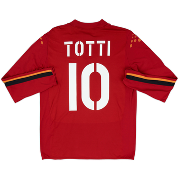 2003-04 Roma Home L/S Shirt Totti #10 - 6/10 - (XL)