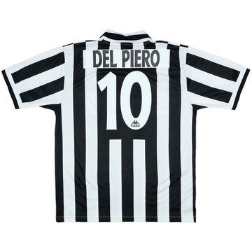 1995-97 Juventus Home Shirt Del Piero #10 - 8/10 - (XL)