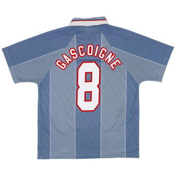 1996-97 England Away Shirt Gascoigne #8 - 8/10 - (L)