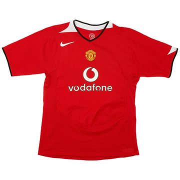 2004-06 Manchester United Home Shirt - 8/10 - (XL.Boys)