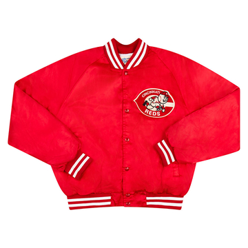 1990s Cincinnati Reds Chalk Line Satin Varsity Jacket L