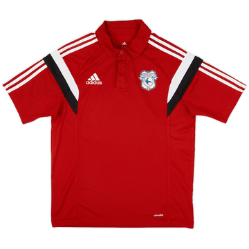 2015-16 Cardiff City adidas Polo Shirt - 9/10 - (M)