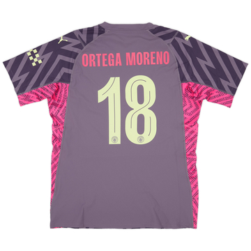 2023-24 Manchester City Match Issue FA Cup GK Shirt Ortega Moreno #18