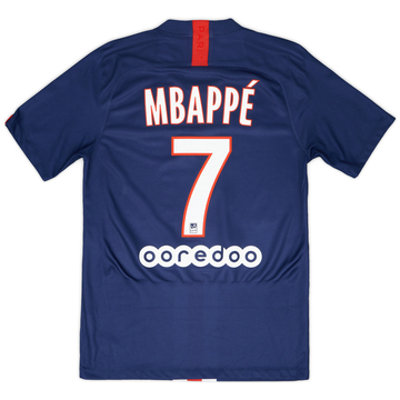 2019-20 Paris Saint-Germain Home Shirt Mbappe #7 - 8/10 - (S)