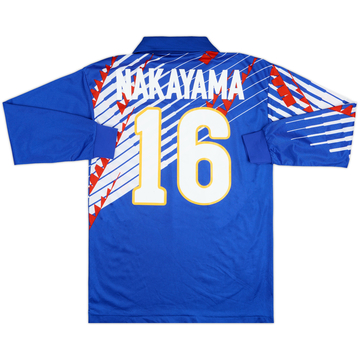 1993 Japan Home L/S Shirt Nakayama #16 - 9/10 - (M/L)