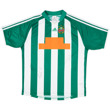 2003-04 Rapid Vienna Signed Home Shirt - 9/10 - (XL.Boys)
