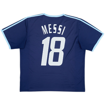 2004-05 Argentina Basic Away Shirt Messi #18 - 6/10 - (XL)