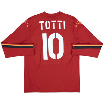 2004-05 Roma Home L/S Shirt Totti #10 - 5/10 - (XXL)