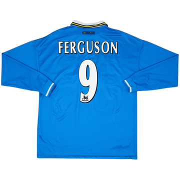 1997-99 Everton Home L/S Shirt Ferguson #9 - 6/10 - (XL)