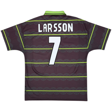 Camiseta de visitante del Celtic 1998-99 Larsson #7 - 5/10 - (L)