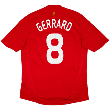 2008-10 Liverpool Home Shirt Gerrard #8 - 6/10 - (L)