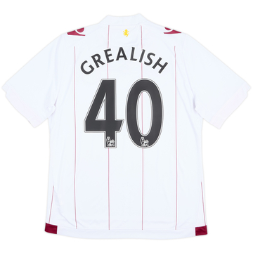 2014-15 Aston Villa Away Shirt Grealish #40 - 9/10 - (XL.Boys)