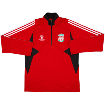 2007-08 Liverpool adidas CL 1/4 Zip Drill Top - 7/10 - (L)