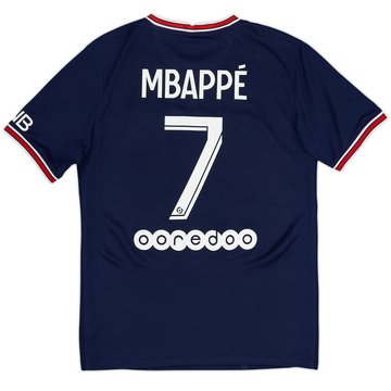 2021-22 Paris Saint-Germain Home Shirt Mbappe #7 - 9/10 - (S)