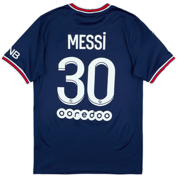 2021-22 Paris Saint-Germain Home Shirt Messi #30 - 8/10 - (S)