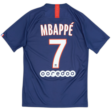 2019-20 Paris Saint-Germain Home Shirt Mbappe #7 - 6/10 - (S)