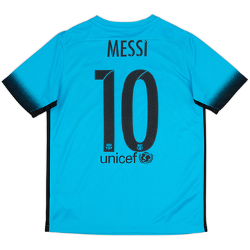 2015-16 Barcelona Third Shirt Messi #10 - 9/10 - (XL.Boys)