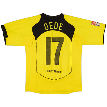 2004-05 Borussia Dortmund Home Shirt Dede #17 - 6/10 - (M)