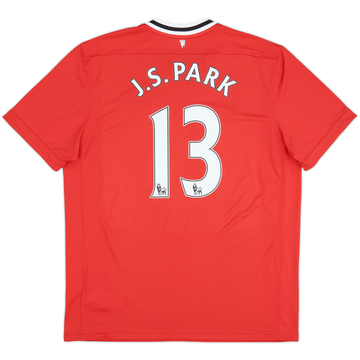 2011-12 Manchester United Home Shirt J.S.Park #13 - 10/10 - (XL)
