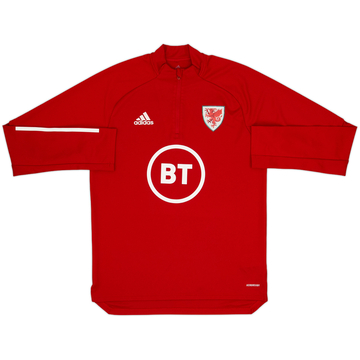 2019-20 Wales adidas 1/4 Zip Drill Top - 10/10 - (M)