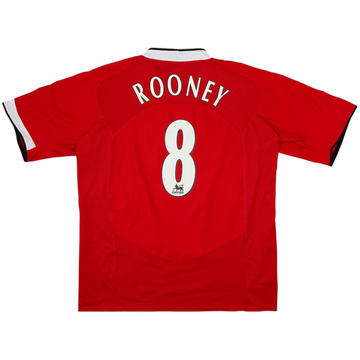 2004-06 Manchester United Home Shirt Rooney #8 - 8/10 - (XL)