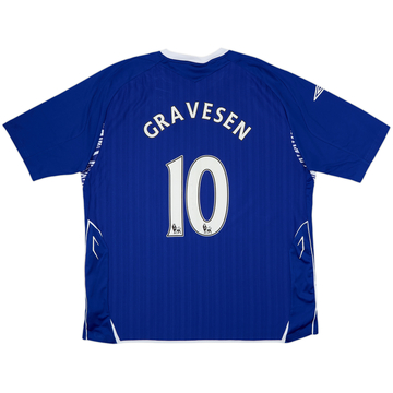 2007-08 Everton Home Shirt Gravesen #10 - 7/10 - (XXL)