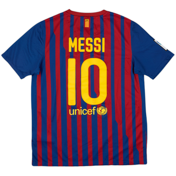 2011-12 Barcelona Home Shirt Messi #10 - 9/10 - (XL.Boys)