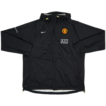 2008-09 Manchester United Nike Hooded Rain Jacket - 8/10 - (XXL)