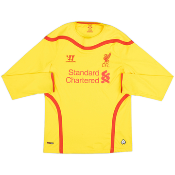 2014-15 Liverpool Away L/S Shirt Gerrard #8 - 8/10 - (XL.Boys)