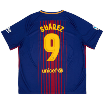 2018-19 Barcelona Home Shirt Suarez #9 - 6/10 - (S)