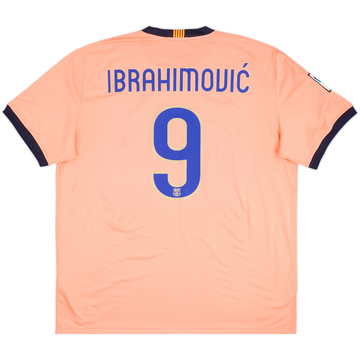 2009-10 Barcelona Away Shirt Ibrahimovic #9 - 9/10 - (XXL)