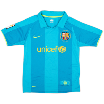 2007-09 Barcelona Away Shirt - 10/10 - (M.Boys)