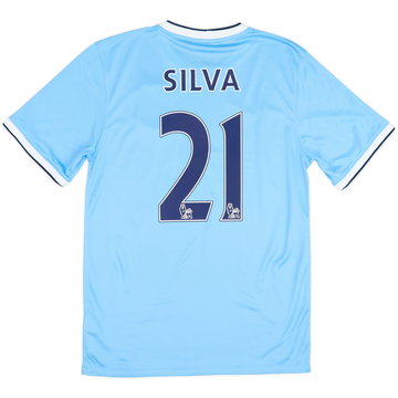 Camiseta de local del Manchester City 2013-14 Silva #21 - 9/10 - (S)